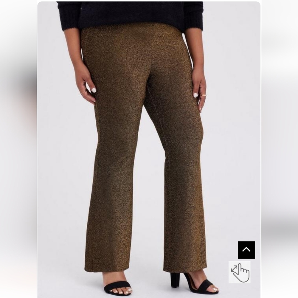 🆕✨LUREX GOLD FIT & FLARE PANT✨